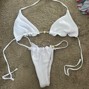 White bikini
